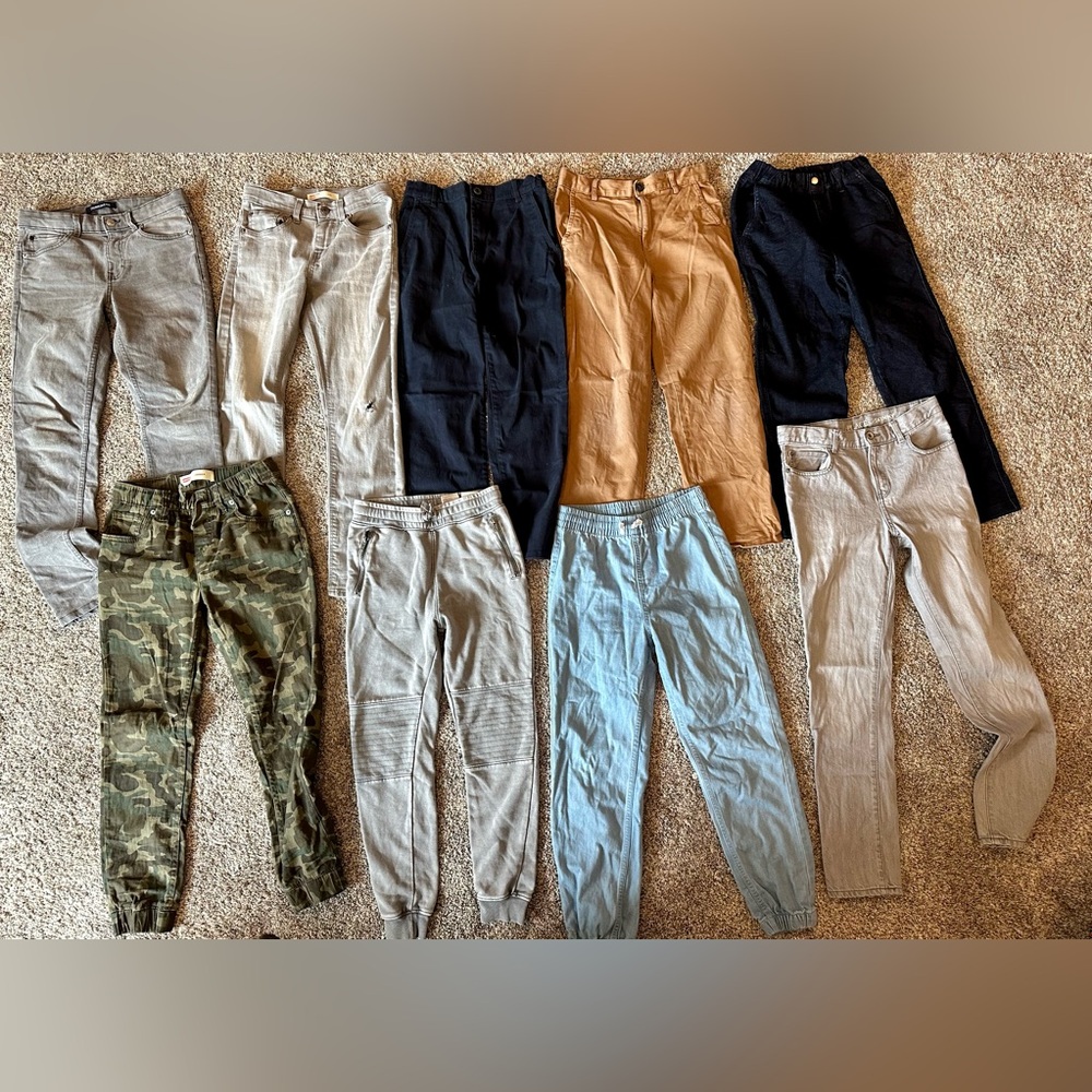 Boys Pants size 12 (9 pair)